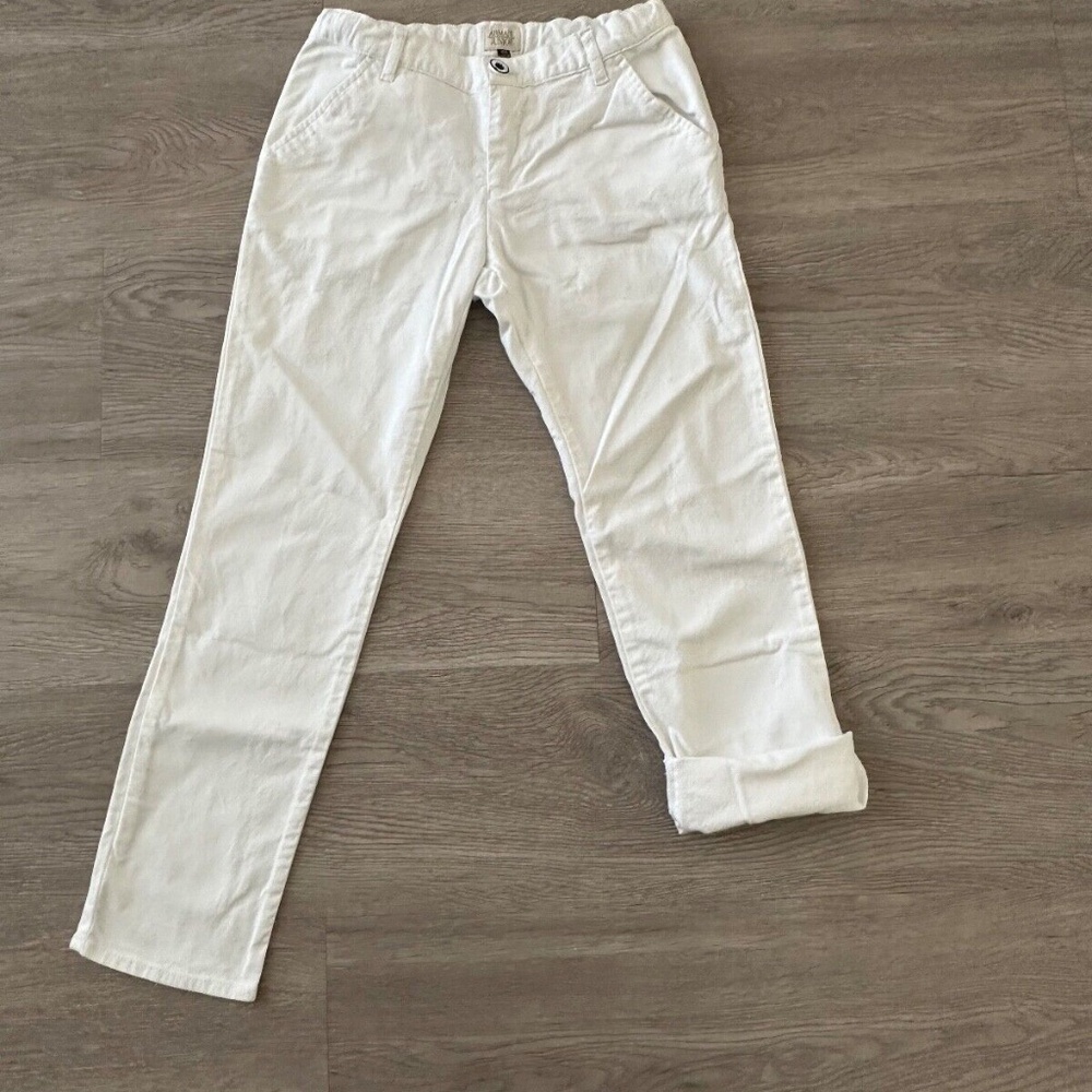 ARMANI JUNIOR Trousers/Jeans Boy 10A  White